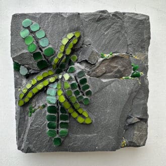 fern and slate mosaic