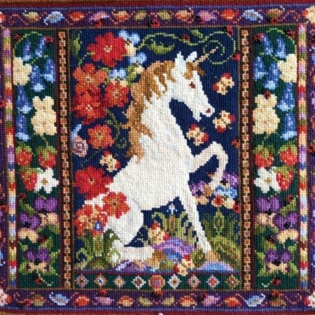 Fabulous medieval style tapestry cushion or wall-hanging kit to sew yourself