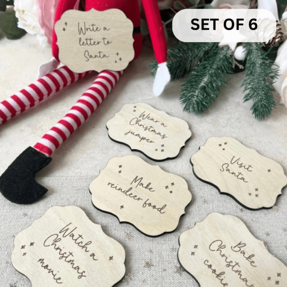 wooden activity advent calendar filler