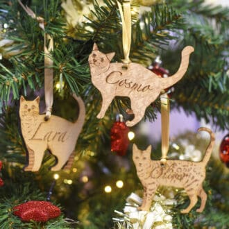 cat christmas ornament