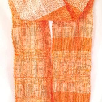 cover pic for orange boucle scarf