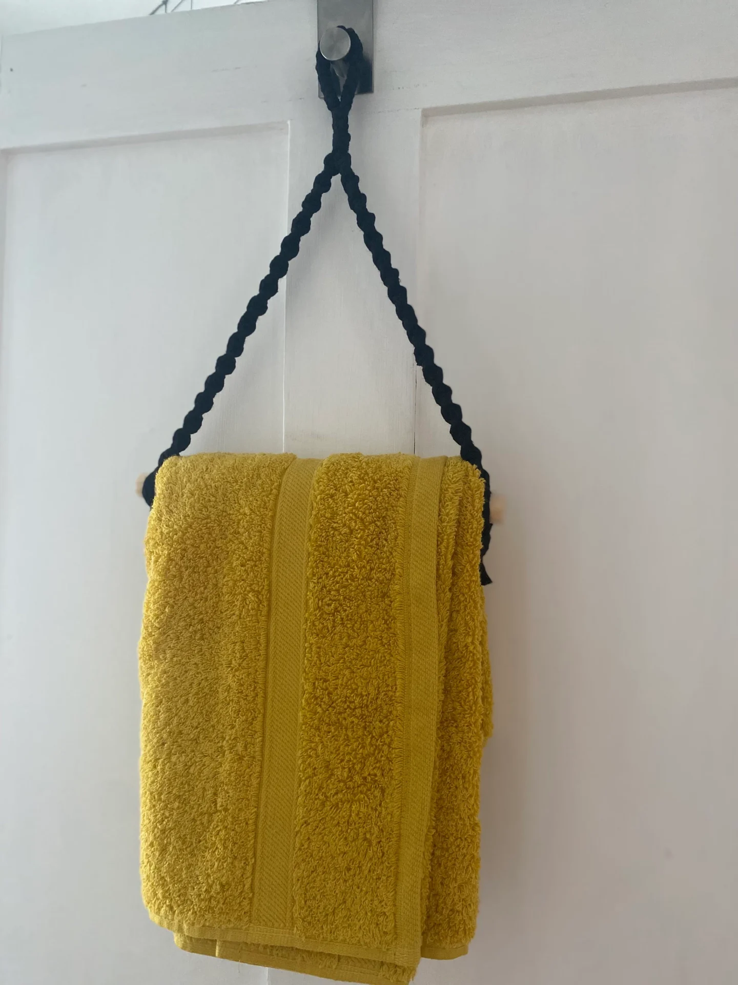 Bathroom Hand Towel holder made with recycled cotton