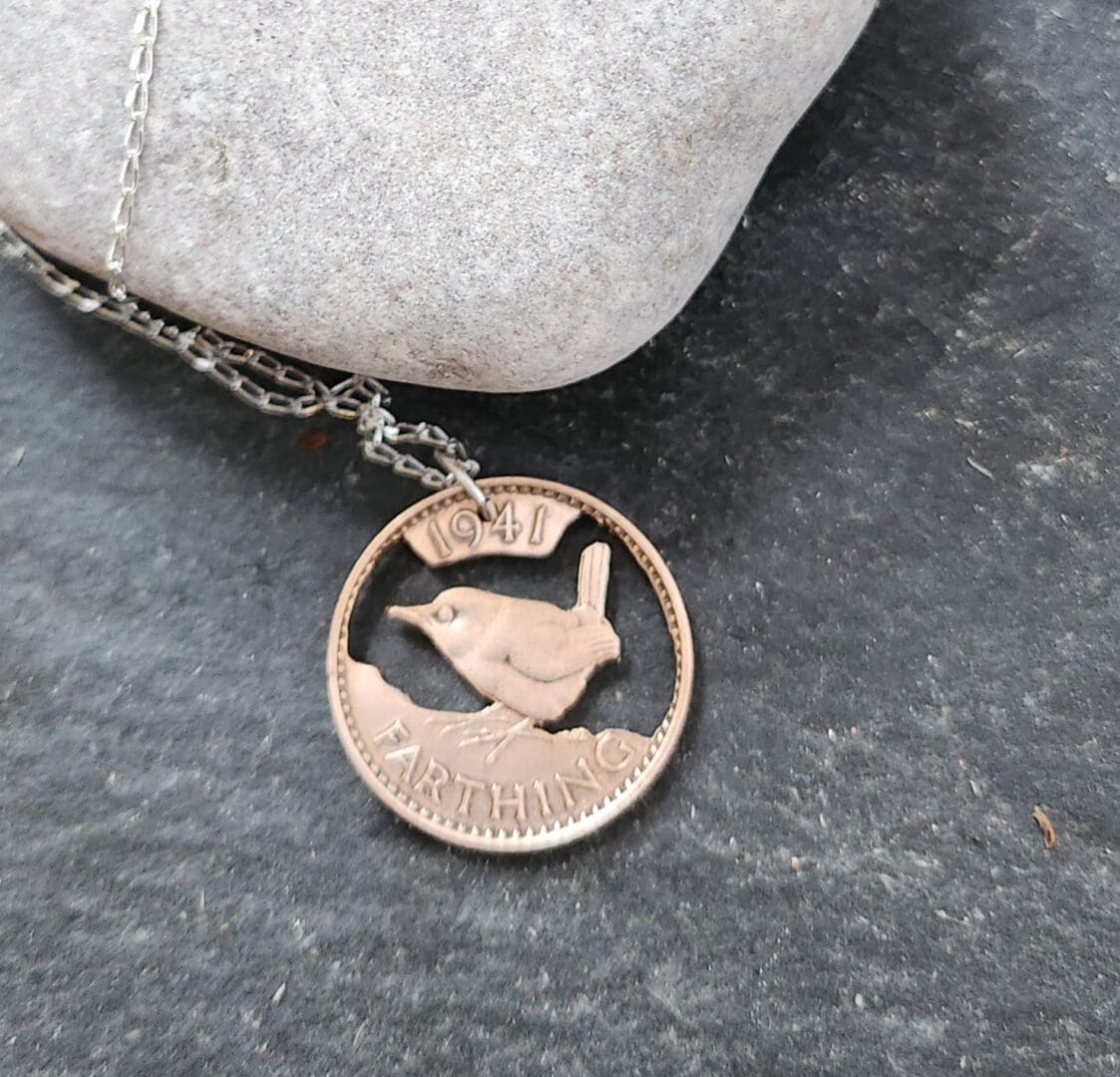 farthing pendant