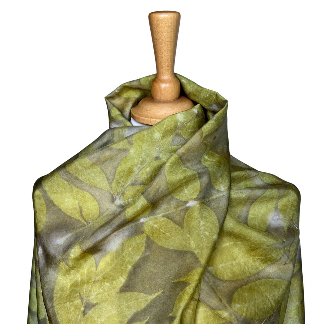 Gold-Naturally-Hand-Dyed-and-Eco-Printed-Silk-Scarf