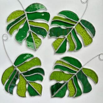 cheese plant leaf suncatcher