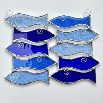 Shoal of 10 Fish suncatcher