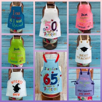 Personalised Bottle Apron Various