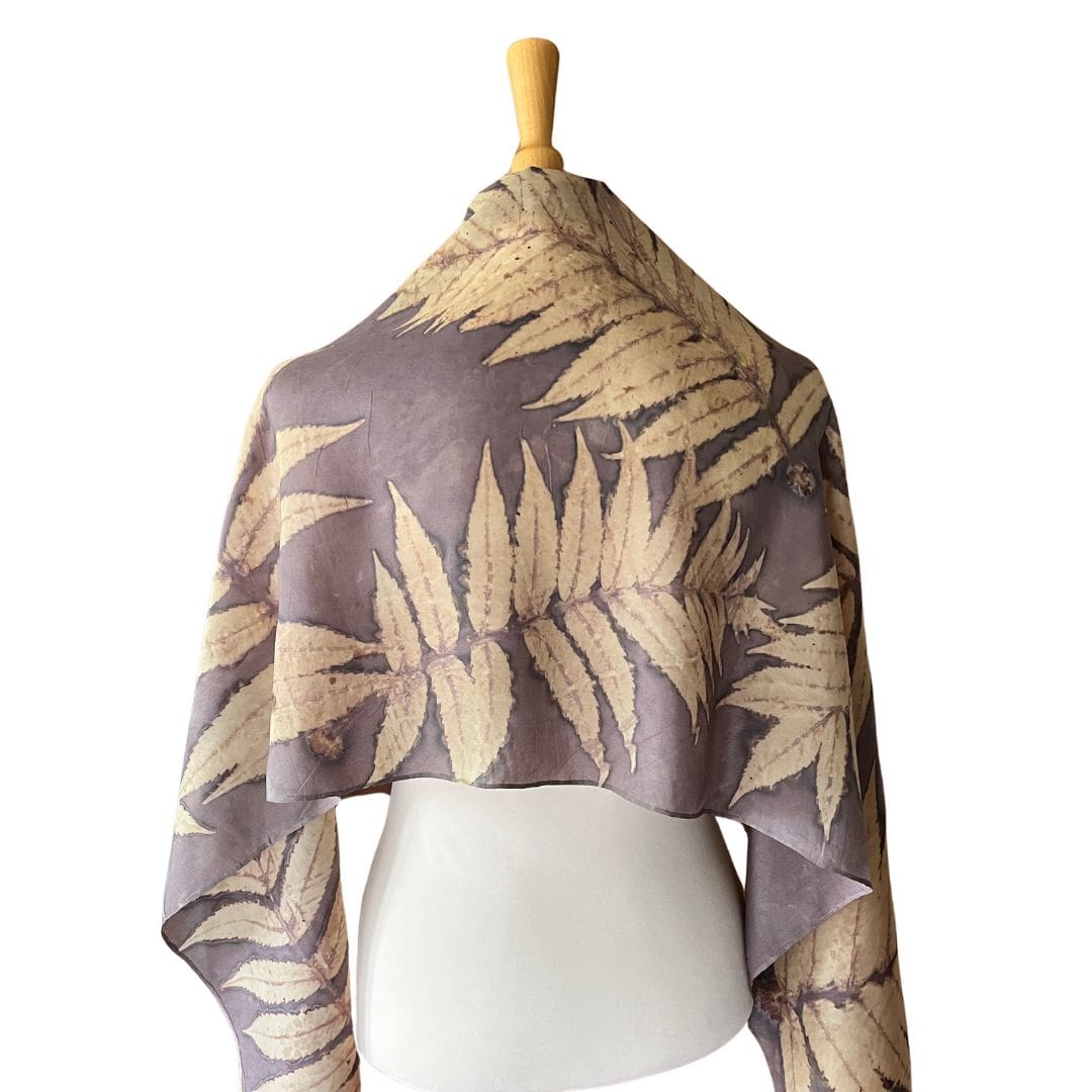 Botanically-Printed-Silk-Wrap-with Sumach