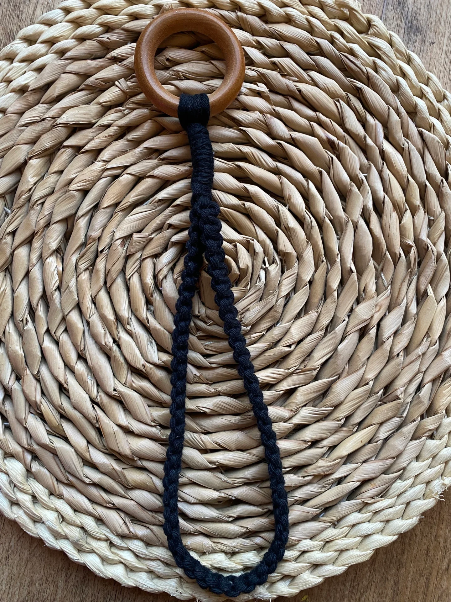 Ukulele hanging loop made with recycled cotton