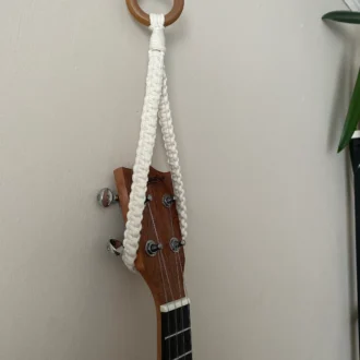 Ukulele hanging loop made with recycled cotton