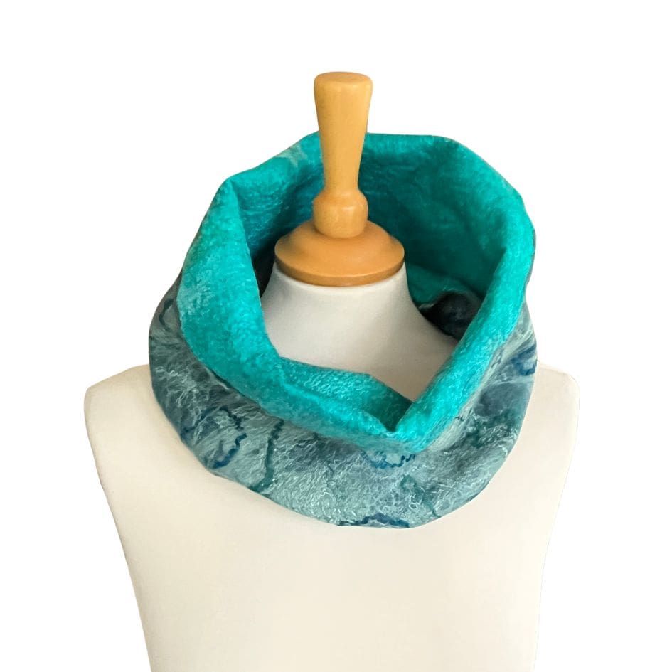 Wool-and-Silk-Nuno-Felt-Neck-Cowl