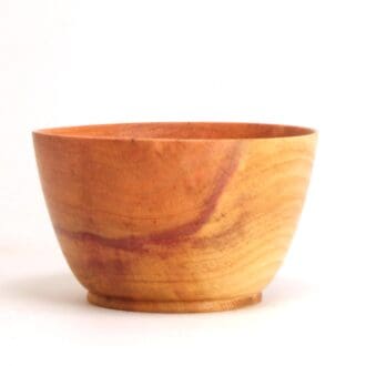 Small Cup Shaped Wooden Bowl from Windfall Damson Tree - Handmade