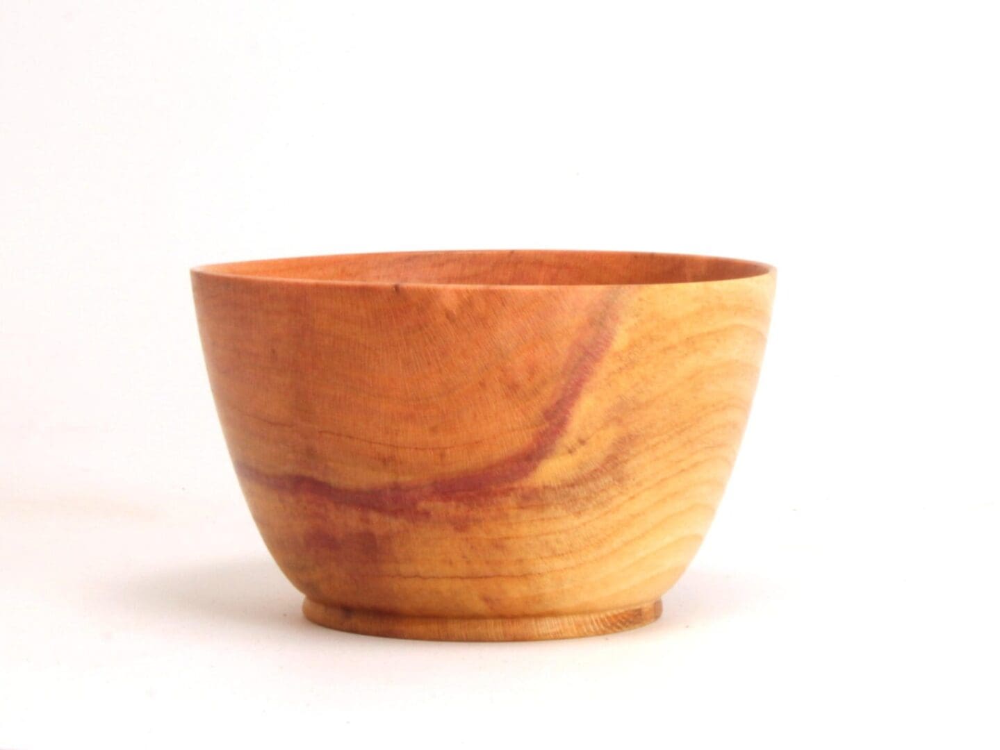 Small Cup Shaped Wooden Bowl from Windfall Damson Tree - Handmade