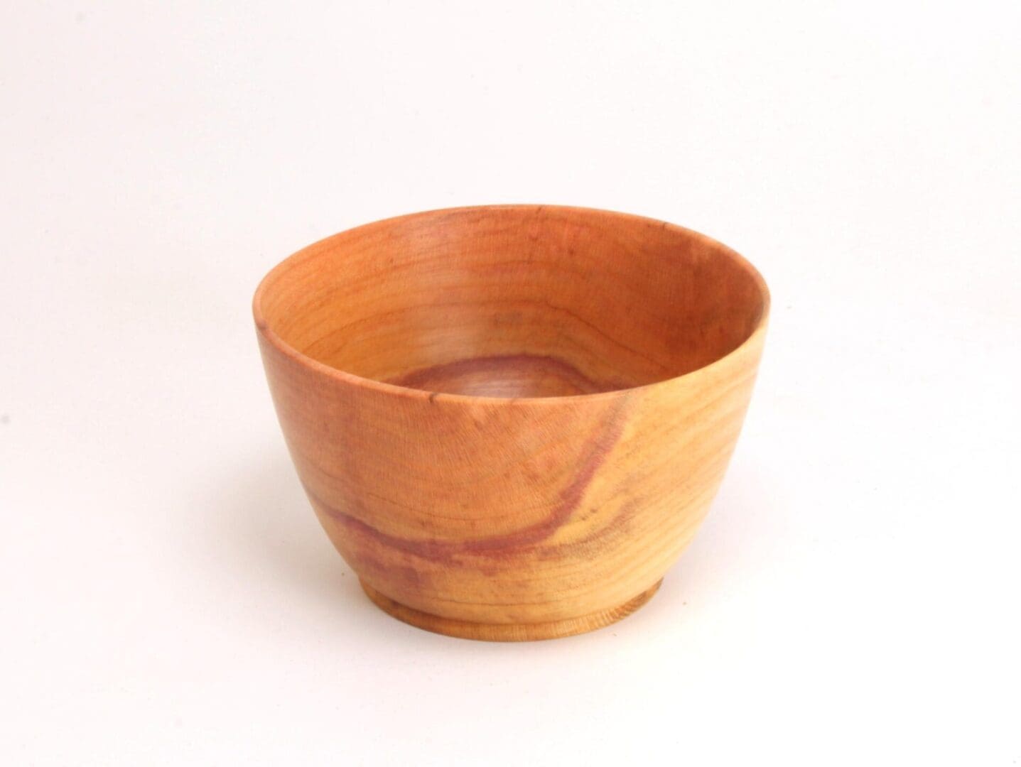 Small Cup Shaped Wooden Bowl from Windfall Damson Tree - Handmade