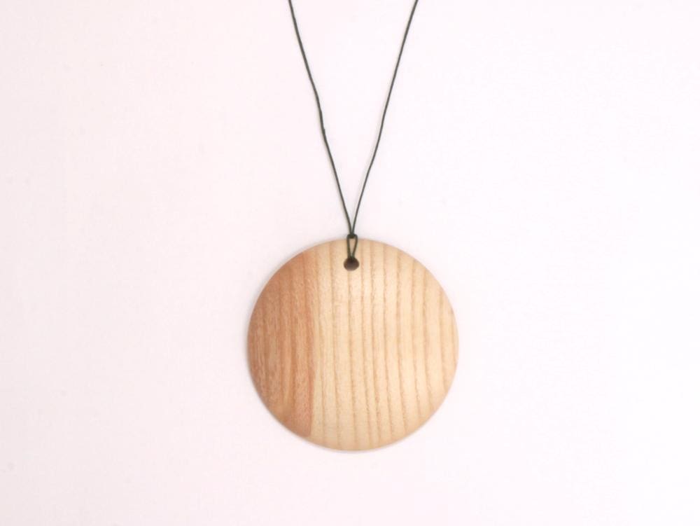 English Ash Wooden Pendant/Necklace - Handmade