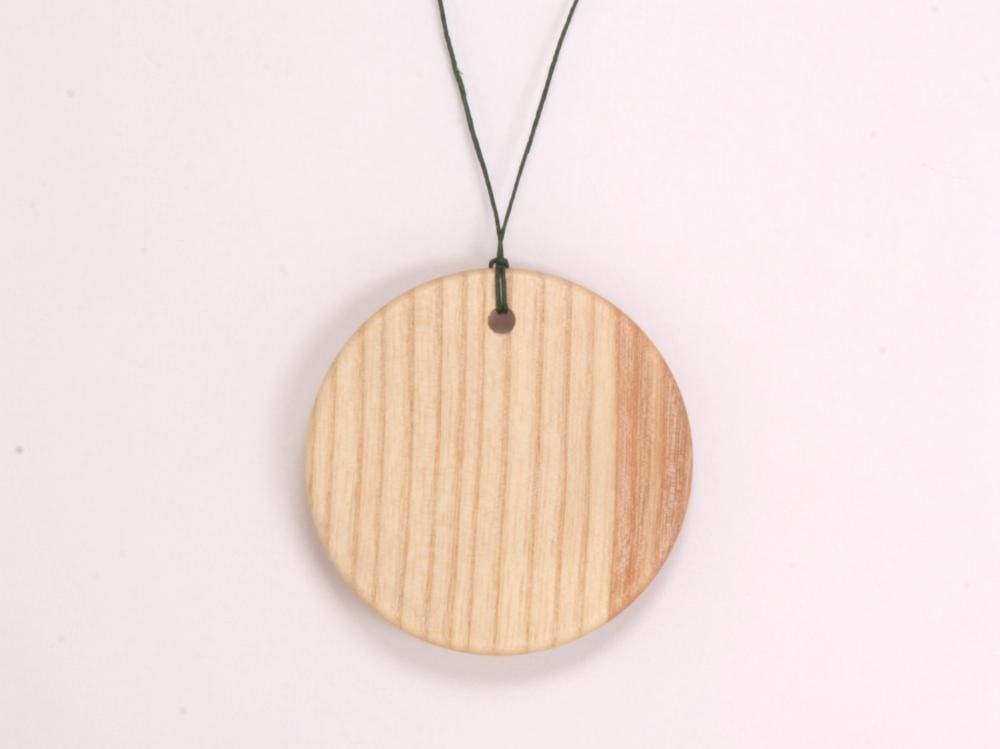 English Ash Wooden Pendant/Necklace - Handmade