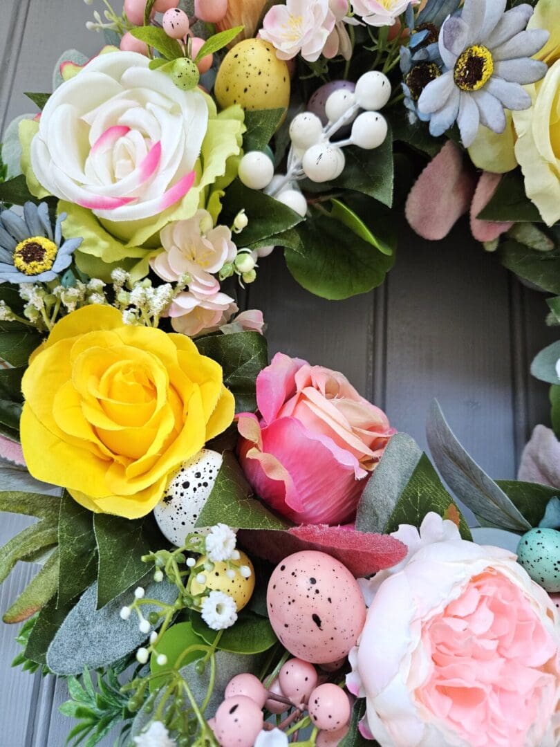 Pastel colour wreath