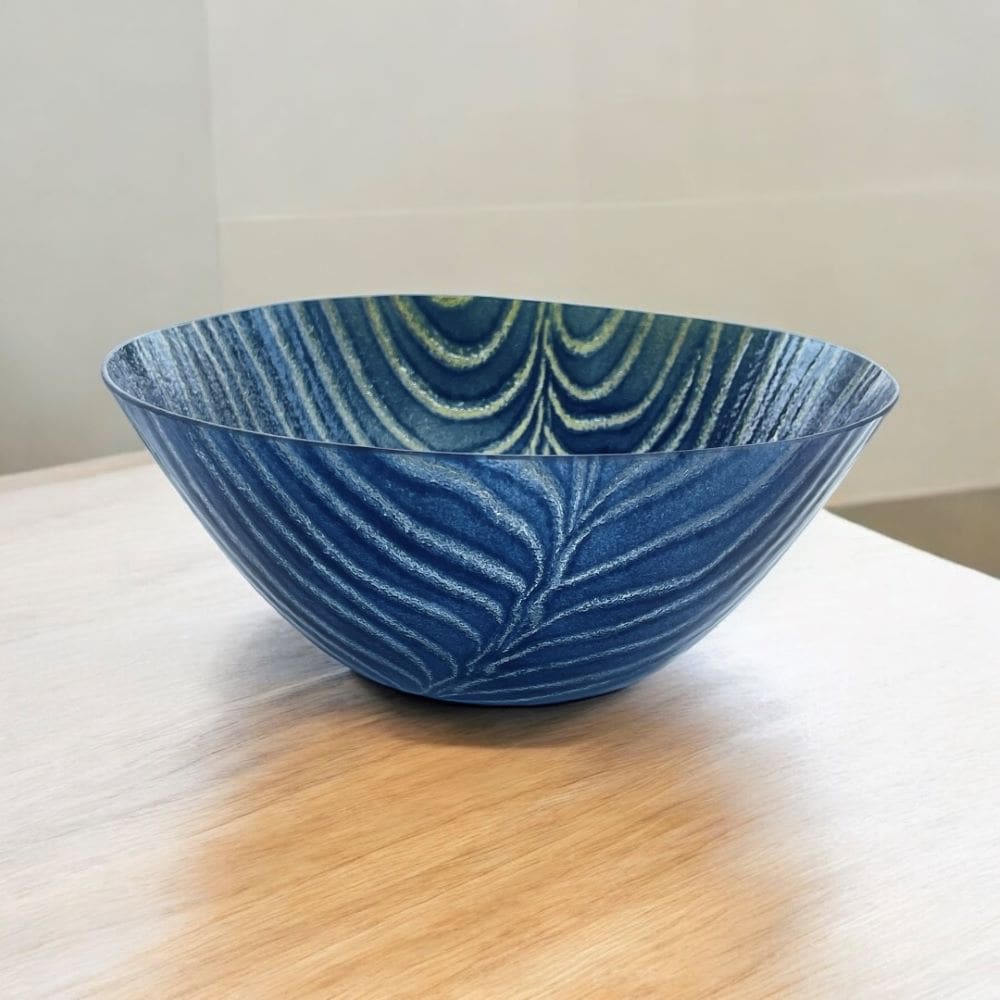 aventurine blue kilnformed bowl 20cm