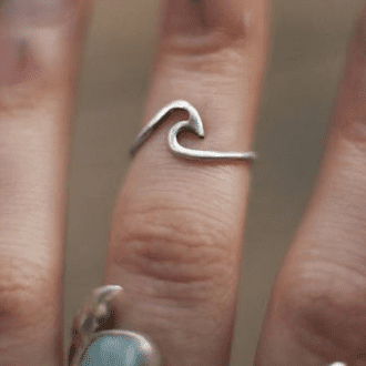 Sterling Silver Wave Ring